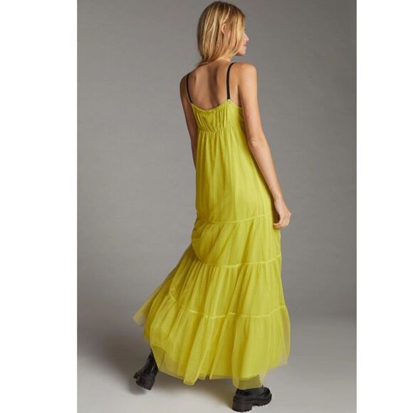 Anthropologie Maeve Tulle Maxi Dress Size XSP - Picture 5 of 8